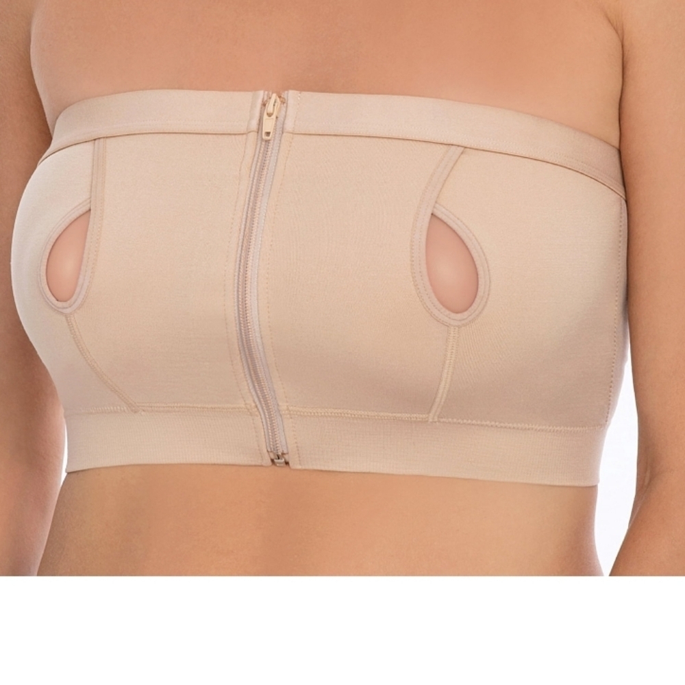 Secret Treasures Hands Free Breast Pumping Bra Maternity Cream Color Small